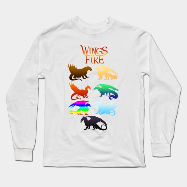 Wings of Fire Tribes Long Sleeve T-Shirt by VibrantEchoes